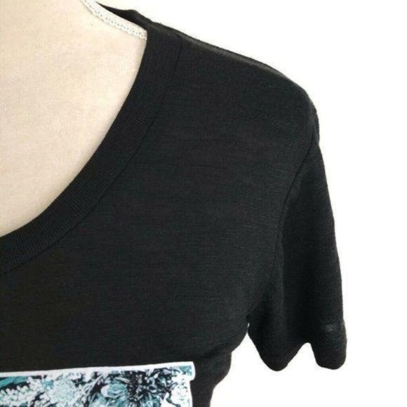 Hard Rock Graphic Floral Short Sleeve Tee T Shirt - Picture 3 of 8